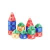 CLEVERCLIXX Magnetická stavebnice Mini Tiles Pack Intense 28 ks
