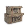 CHILDHOME Slaměné koše na hračky 2 ks