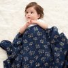 ADEN + ANAIS Classic Dream Blanket Metalic Gold Deco Dandelion