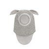 HUTTELIHUT Vlněná kukla s oušky Medium Grey Melange
