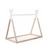 CHILDHOME Postel Tipi stan konstrukce Natural White 70x 140 cm
