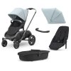 QUINNY Kompletní kočárek Hubb Frost on Black/Black on Black