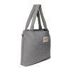 STUDIO NOOS Flannel Chalkstripe Diaper Bag Light Grey