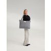 STUDIO NOOS Flannel Chalkstripe Diaper Bag Light Grey