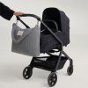 STUDIO NOOS Flannel Chalkstripe Diaper Bag Light Grey
