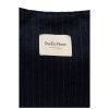 STUDIO NOOS Flannel Chalkstripe Mom Bag Dark Blue