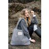 STUDIO NOOS Flannel Chalkstripe Mom Bag Light Grey