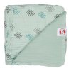 LODGER Dreamer Muslin Knot Xandu Silt Green 120 x 120 cm