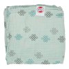 LODGER Dreamer Muslin Knot Xandu Silt Green 120 x 120 cm