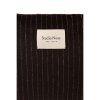 STUDIO NOOS Flannel Chalkstripe Diaper Bag Brown