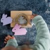 KINDSGUT Dřevěné puzzle zajíc