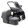 BUGABOO Donkey2 Kompletní kočárek Mono Classic Black/Grey Melange