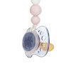 LÄSSIG Soother Holder Wood/Silicone Little Universe cloud powder pink