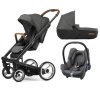 MUTSY i2 Urban Nomad Black/Dark Grey + Maxi Cosi Cabriofix Sparkling Grey