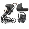 MUTSY i2 Urban Nomad Standard/Dark Grey + Maxi Cosi Cabriofix Sparkling Grey