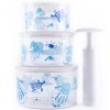 BABY MONSTERS Sada 3 vakuových krabiček Tup Air modrá