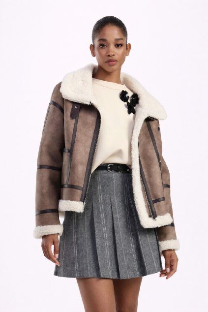 Módní styl v letecké bundě