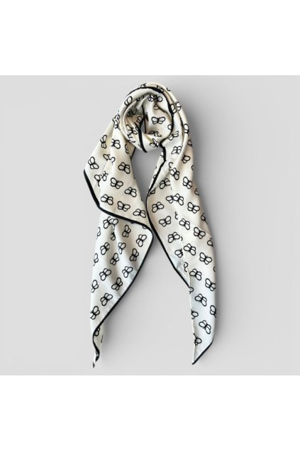 plain silk blend scarf 3