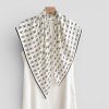 plain silk blend scarf 4