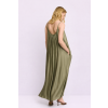 Kocca Dámské letní viskózové šaty khaki