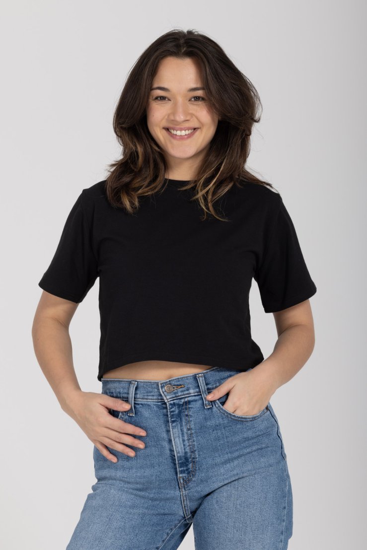 oneday emily crop top bavlneny cerny 6