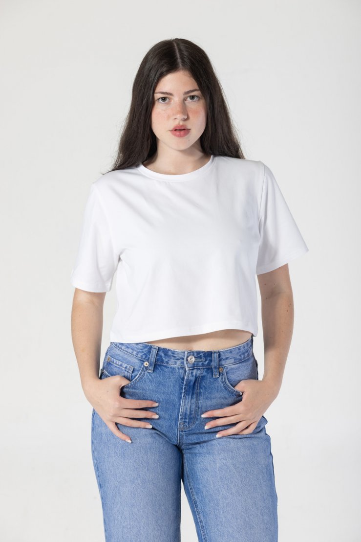 oneday emily crop top bavlneny bily 3