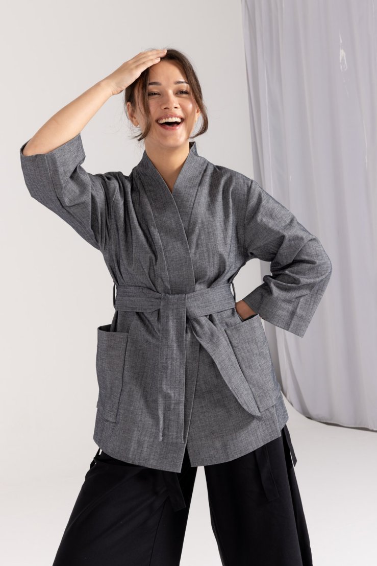 oneday zavinovaci kimono aki tmave seda 14