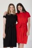oneday variabilni saty EMMA s kratkym rukavem cervene 3
