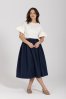 oneday anna bavlnena sukne tmave modra 4