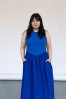 MARTA dlouhé šaty - Modré