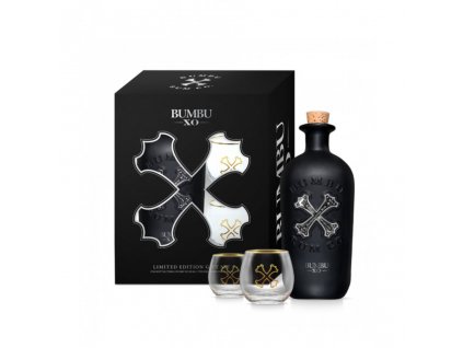 598 bumbu rum xo 40 0 7l darkove baleni 2 sklenice