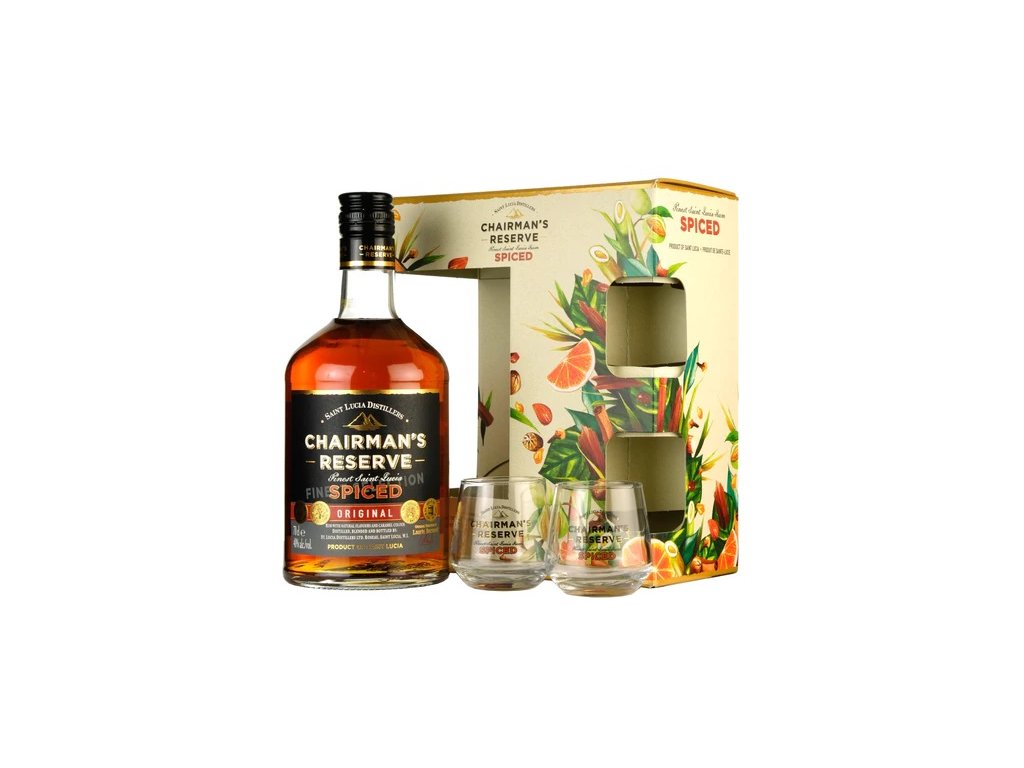 Chairman's Reserve Spiced 0,7l + 2x sklo GB