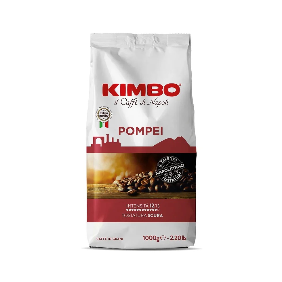 Zrnková káva Kimbo Pompei 1kg