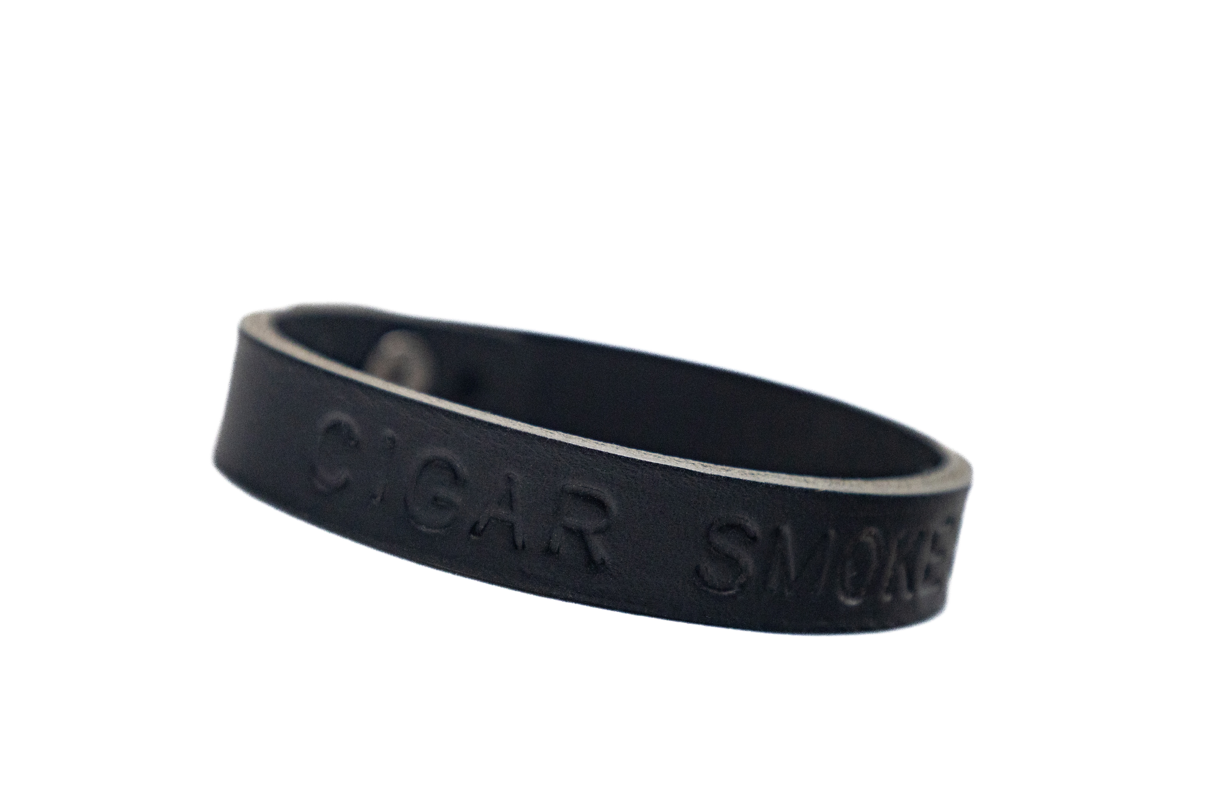 Kožené výrobky Martin Vozniak Kožený náramek CIGAR SMOKER - černý