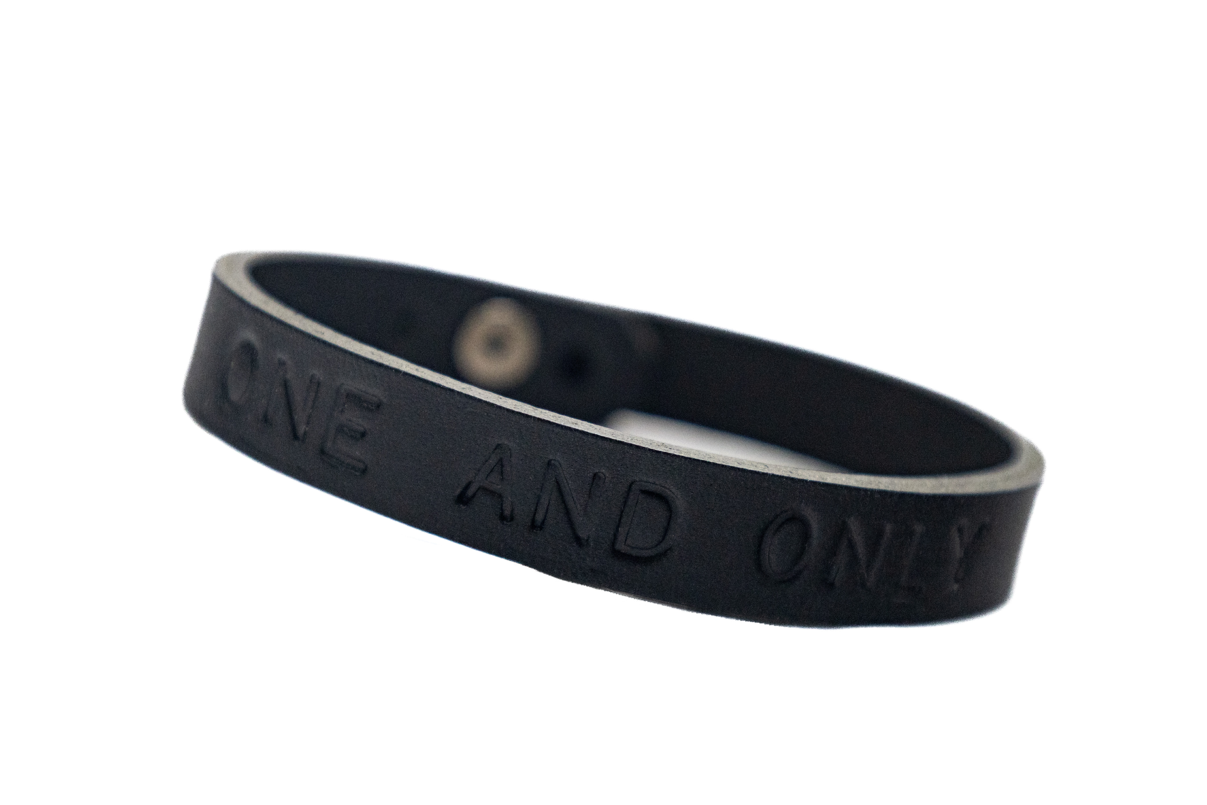 Kožené výrobky Martin Vozniak Kožený náramek ONE AND ONLY - černý