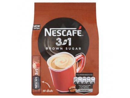 Nescafé 3in1 Brown Sugar instantná káva 10 x 16,5 g