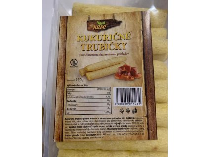 Naše kukuričné trubičky lieskovooriešok 150g