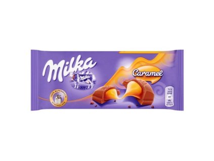 Milka Caramel čokoláda z alpského mlieka s karamelovou náplňou 100 g