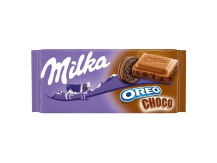 Milka Oreo Choco mliečna čokoláda, náplň kakao a sušienky 100 g