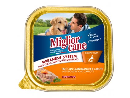 miglior cane pate carni bianche e carote vaschetta 150 grammi