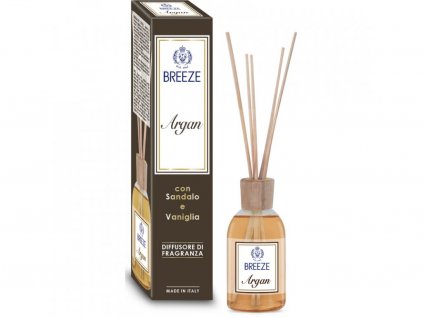 22989 breeze argan diffusore di fragarnza con bastoncini sandalo e vaniglia 100 ml