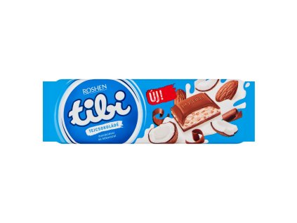 Tibi Čokoláda Mliečna Mandľa-Kokos 280g