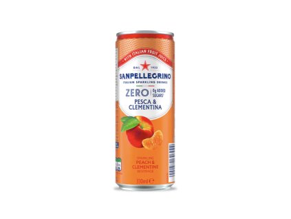 San Pellegrini Zero Broskyňa & Mandarinka 0,33l + 0,15€ zál.plech
