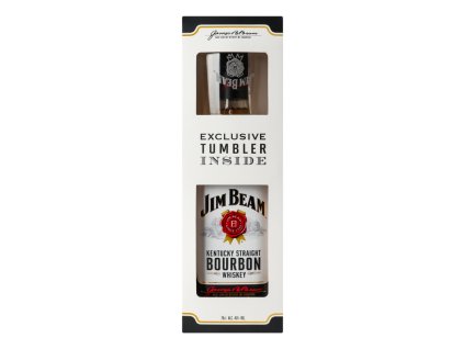 Whisky Jim Beam 40% 0,7l + 1 pohár Darčeková kazeta