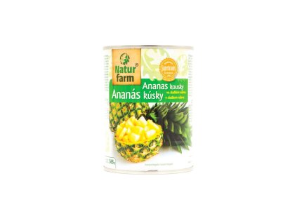 Natur Farm Kompót Ananás Kúsky 565g/PP340g
