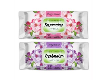 Freshmaker Vlhčené Obrúsky Apple&Cherry 100ks