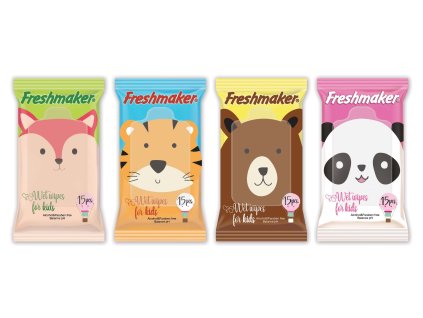 Freshmaker Vlhčené Obrúsky Kids 15ks
