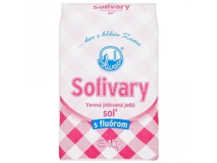 Solivary soľ prešovská jódovaná s fluórom 1 kg