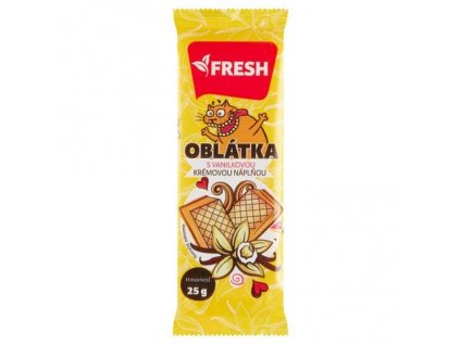 Fresh oblátky vanilková náplň 25 g 