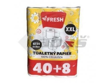 Fresh Toaletný Papier  2Vrstv. 6720 útrž. 48 ks